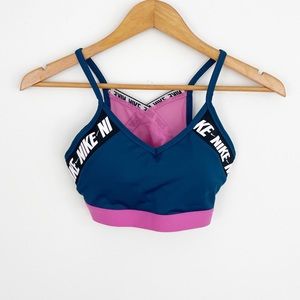 Nike Blue and Pink Sports Bra
